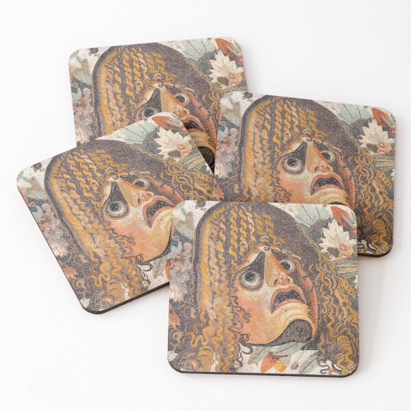 Item preview, Tragic mask mosaic, Pompeii (HD) designed and sold by star-burst.