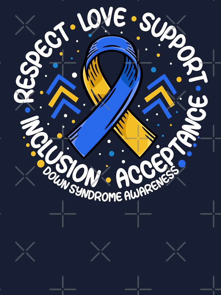 Blue & Yellow Ribbon Awareness Merchandise, Down Syndrome