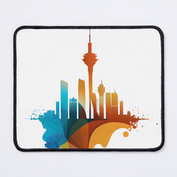 Item preview, Kuwait City in Vivid Colors designed and sold by PosterManiaRo.