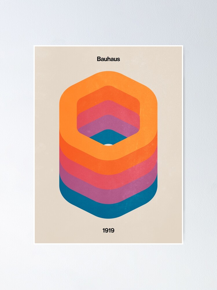 Bauhaus 1919 Exhibition 01 Poster for Sale by karanwashere