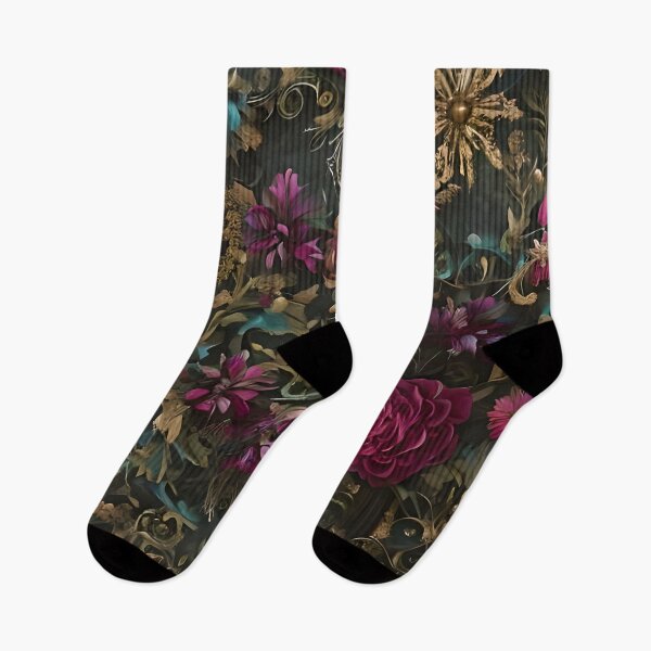 Item preview, "Decadent Steampunk: A Romantic Floral Composition with Gold and Bronze Details designed and sold by nouveaudecor.