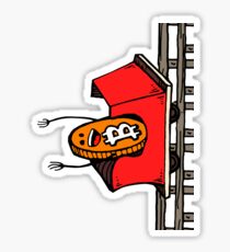 Pegatina Chico Rollercoaster Bitcoin