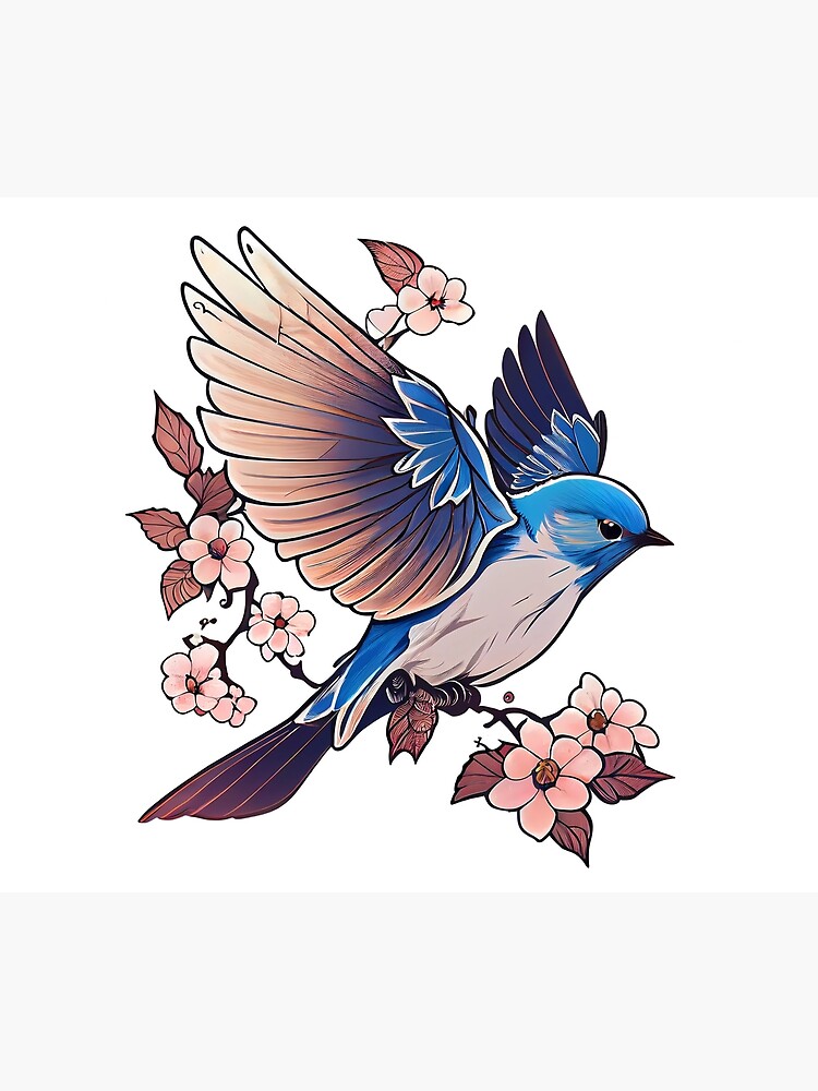 Blue Jay Bird Tattoo 