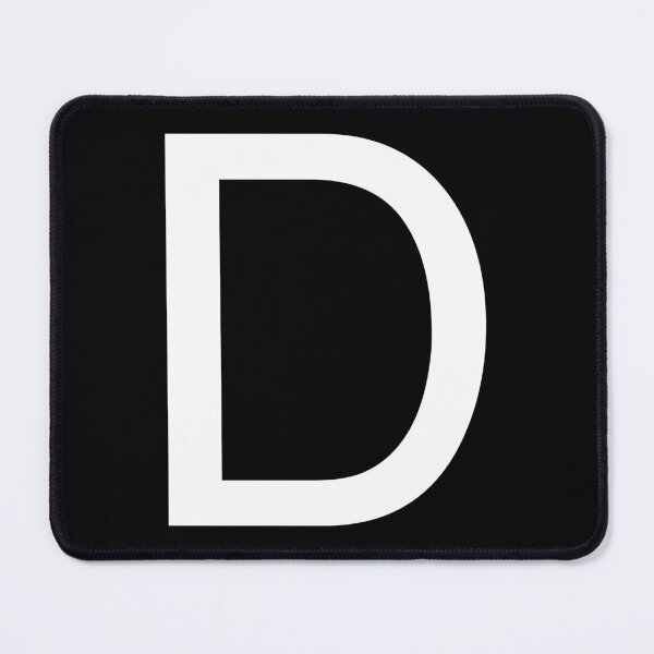 Item preview, Helvetica D in white designed and sold by winterwinter.