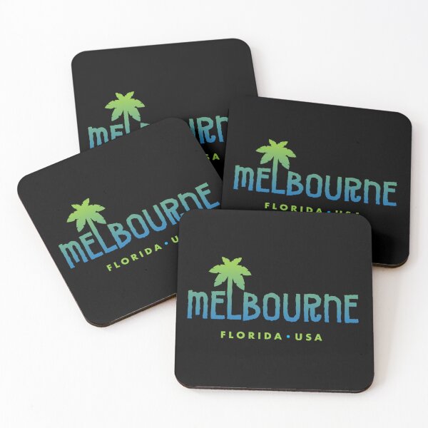 Item preview, Melbourne Florida Typographic Palm Tree Design designed and sold by Futurebeachbum.