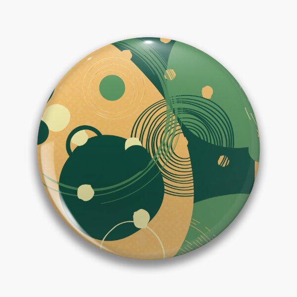 Item preview, Green and Yellow Abstract Circles Pattern designed and sold by SoccaTamam.