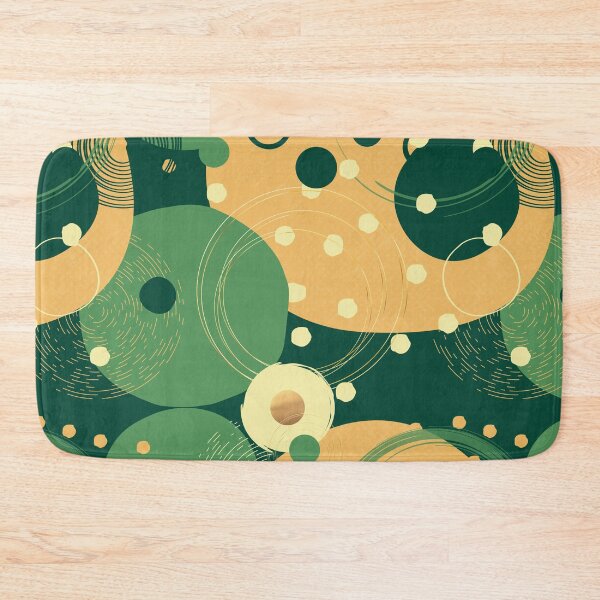 Item preview, Green and Yellow Abstract Circles Pattern designed and sold by SoccaTamam.