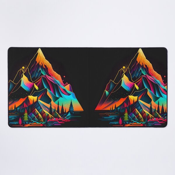 Item preview, Psychedelic Trippy Rainbow Rave Mountain designed and sold by Iosis-Art.