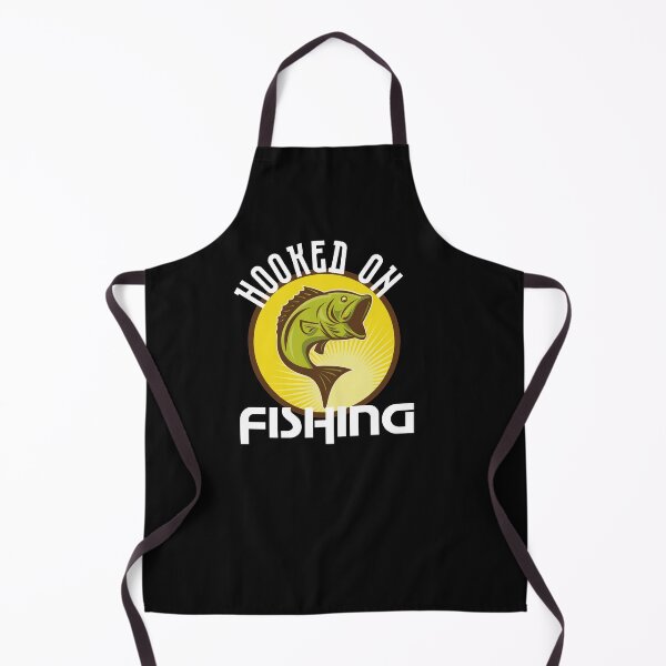 Item preview, Hooked on Fishing, Fish Lover Typography Quote, Cute Fish Cartoon designed and sold by thedazzlingmonk.
