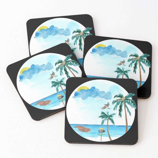 Item preview, Painted beach scene  designed and sold by courtney petersen.