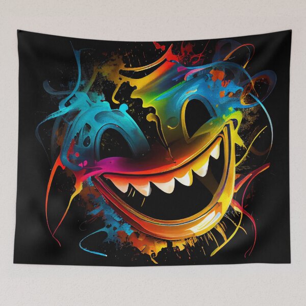 Item preview, Abstract Graffiti Smiley face 02 designed and sold by SmallSingy.