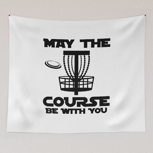 Item preview, May The Course Be With You Disc Golf designed and sold by ThreadsNouveau.