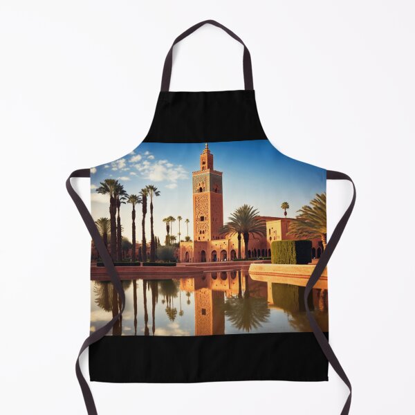 Item preview, Oasis Mosque: A Moroccan Jewel Amidst Palm Trees and Serenity designed and sold by BENMBARK.
