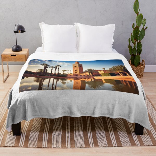 Item preview, Oasis Mosque: A Moroccan Jewel Amidst Palm Trees and Serenity designed and sold by BENMBARK.