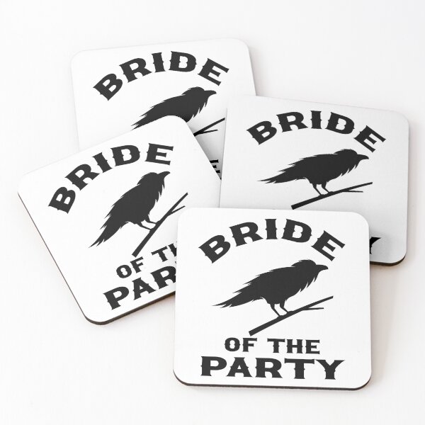 Item preview, Gothic Wedding Bride of The Party Raven Design for Bachelorette Party designed and sold by mysticblvd.