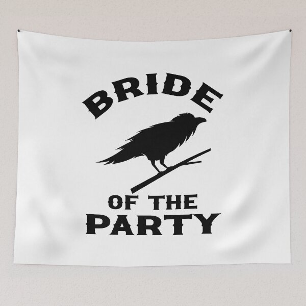 Item preview, Gothic Wedding Bride of The Party Raven Design for Bachelorette Party designed and sold by mysticblvd.