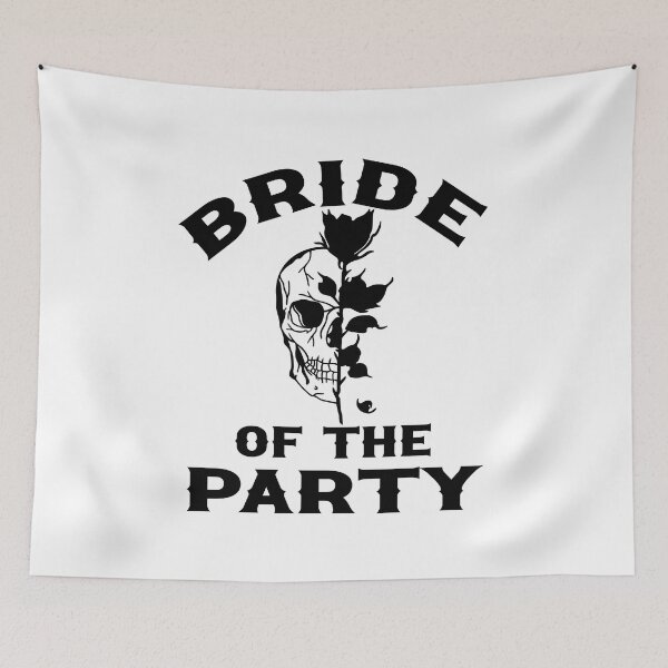 Item preview, Gothic Wedding Bride of The Party Skull and Black Rose Design for Bachelorette Party designed and sold by mysticblvd.