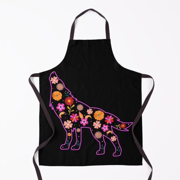 Item preview, wolf flower lover design cute wolf floral gift designed and sold by alaechamlal.