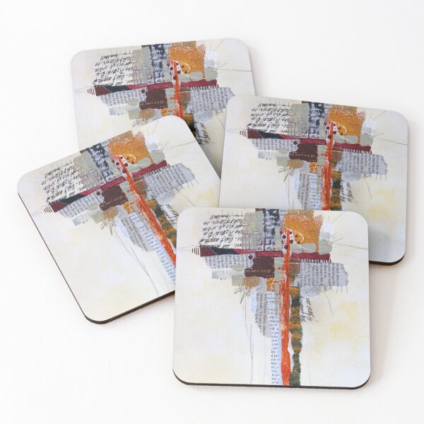 Item preview, Abstract Mixed Media Collage Painting designed and sold by NancyMerkle.