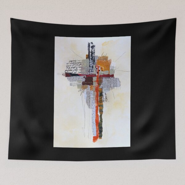 Item preview, Abstract Mixed Media Collage Painting designed and sold by NancyMerkle.