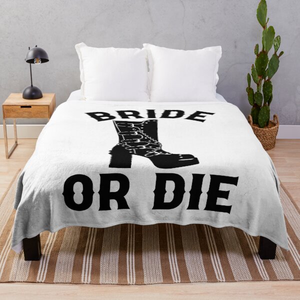 Item preview, Gothic Wedding Bride or Die Black Boot Design for Bachelorette Party designed and sold by mysticblvd.
