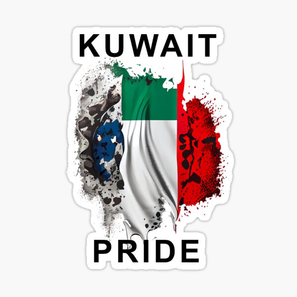 Kuwait Flag Colors Stickers for Sale