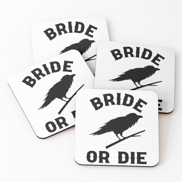 Item preview, Gothic Wedding  Bride or Die Raven Design for Bachelorette Party designed and sold by mysticblvd.