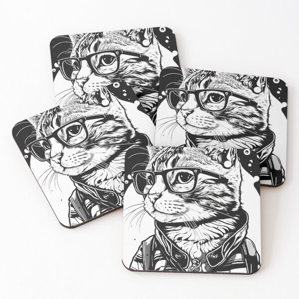 Artikelvorschau, Katze mit Brille Geschenk entworfen und verkauft von TeeArtistry.
