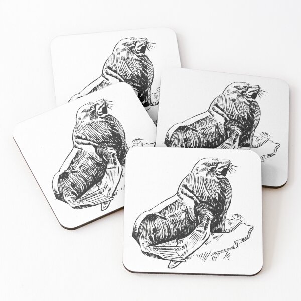 Item preview, Large Walrus  sitting on the dock designed and sold by angipangi7.