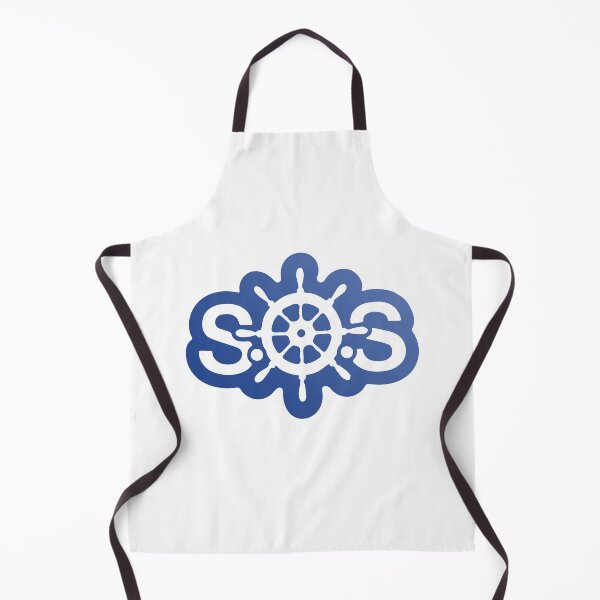 Item preview, White SOS (blue gradient) designed and sold by sarascoprox.