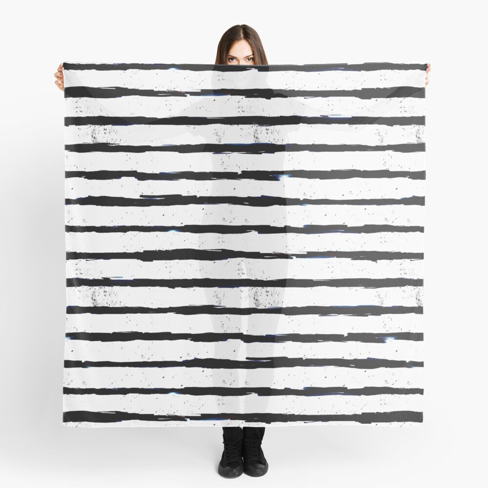 Distressed Stripes Scarf