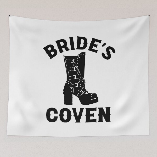 Item preview, Gothic Wedding Brides Coven Black Boot Design for Bachelorette Party Or Halloween designed and sold by mysticblvd.