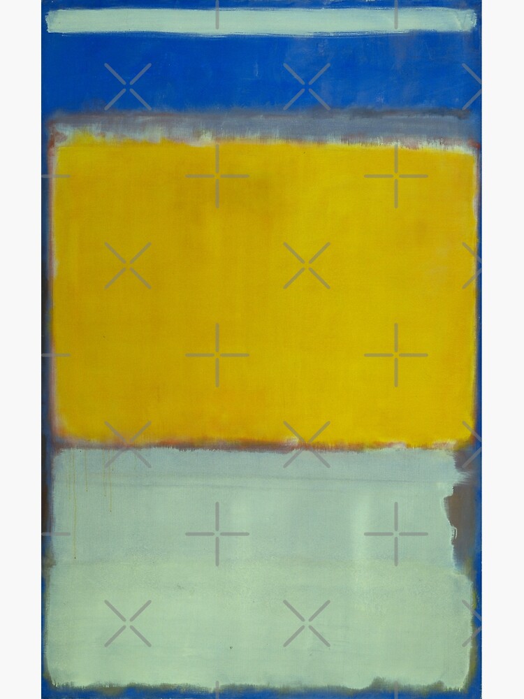 Orange Shower Curtain for Bathroom Mark Rothko Yellow and White