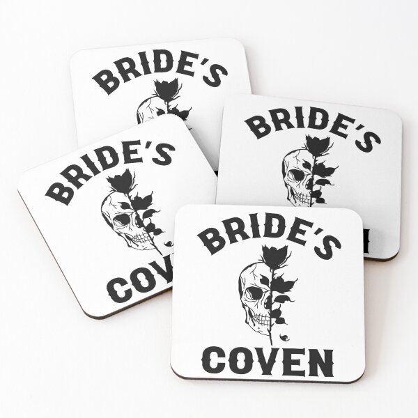 Item preview, Gothic Wedding Brides Coven Skull and Black Rose Design for Bachelorette Party Or Halloween designed and sold by mysticblvd.