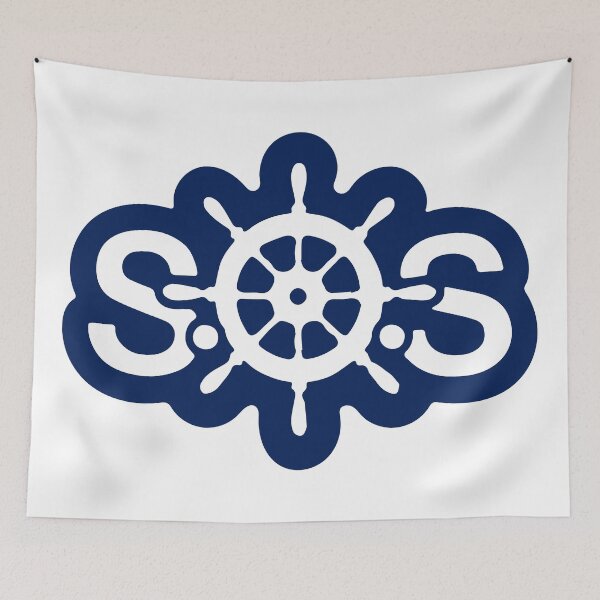 Item preview,  SOS (blue) designed and sold by sarascoprox.