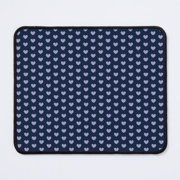 Item preview, Cute Navy Blue Lavender Heart Polka Dot Pattern designed and sold by PrintAngels.