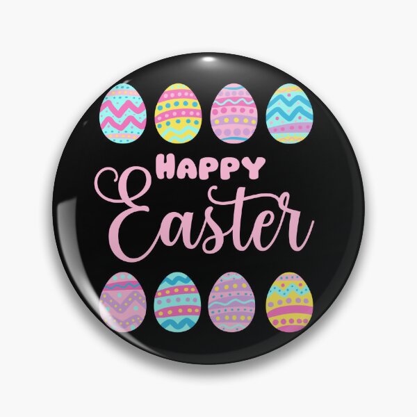 Item preview, Happy Easter with colorful easter eggs design  designed and sold by Yarafantasyart.