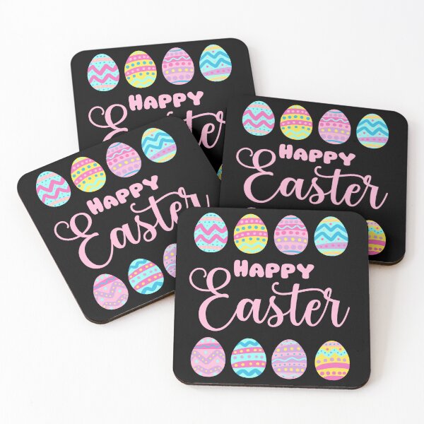 Item preview, Happy Easter with colorful easter eggs design  designed and sold by Yarafantasyart.
