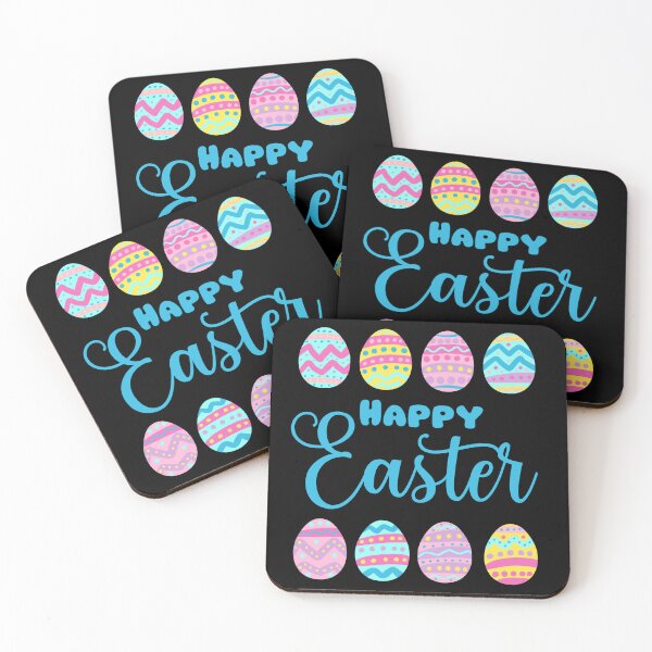 Item preview, Happy Easter with colorful easter eggs design  designed and sold by Yarafantasyart.