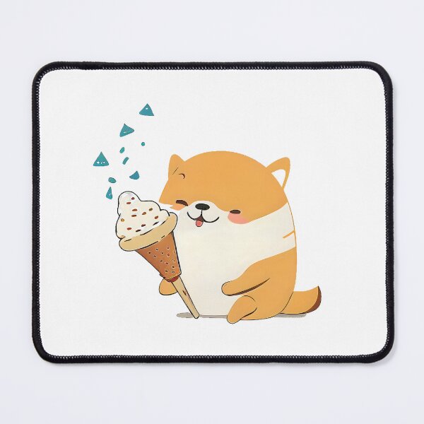 Item preview, Shiba Inu eating Ice Cream designed and sold by PlanetDino.