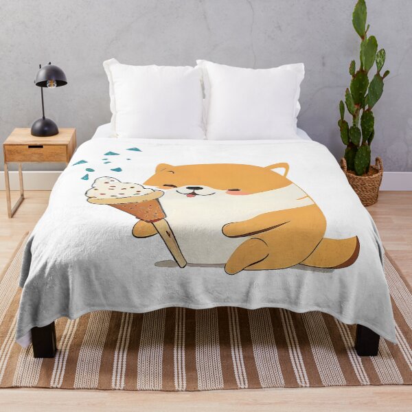 Item preview, Shiba Inu eating Ice Cream designed and sold by PlanetDino.
