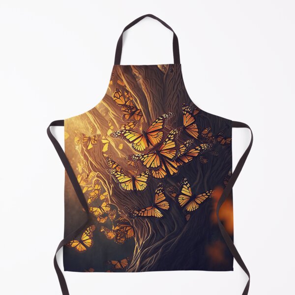 Item preview, AI generated Abstract Background with Monarch Butterflies swarm around a Tree . AI generated Illustration. designed and sold by svetlanna.