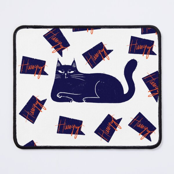 Item preview, Blue not so happy hungry cat designed and sold by IULIART.