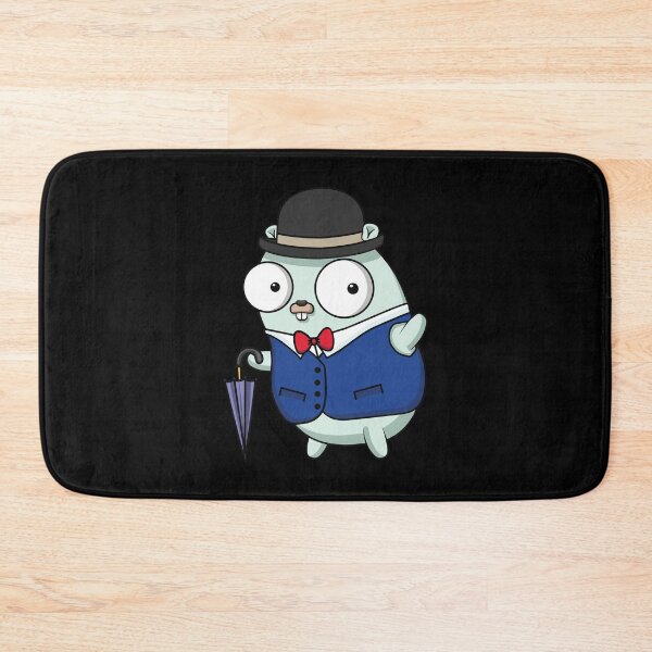 Item preview, The Go Gopher: British Gentleman (Black) designed and sold by hellkni9ht.