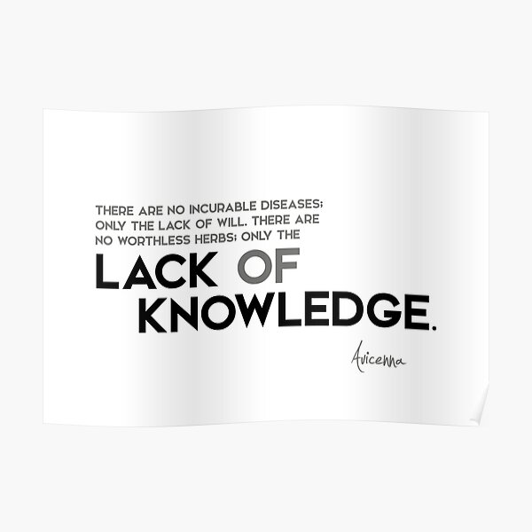 lack of knowledge - avicenna Poster
