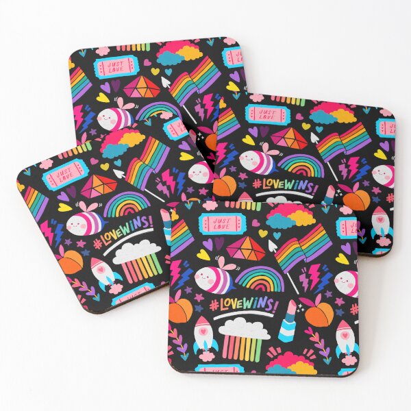 Item preview, Cute Pride Themed Seamless Pattern | designed and sold by MadeByBeata.