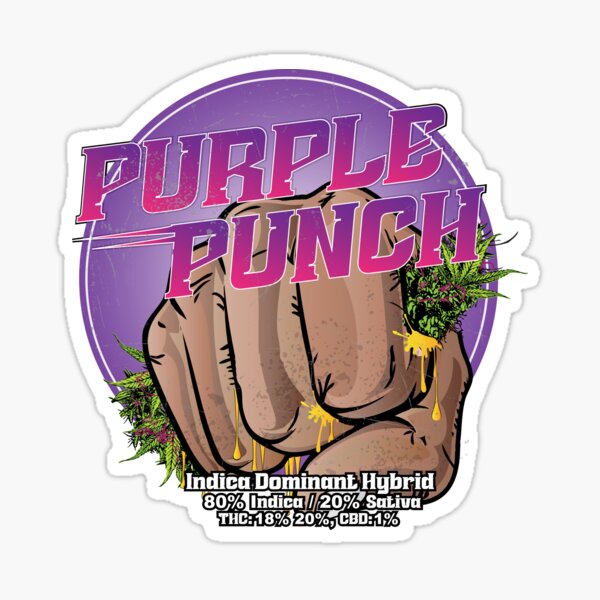 Item preview, Purple Punch Cannabis Strain Art  designed and sold by kushcoast.