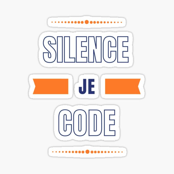 Silence je code Sticker