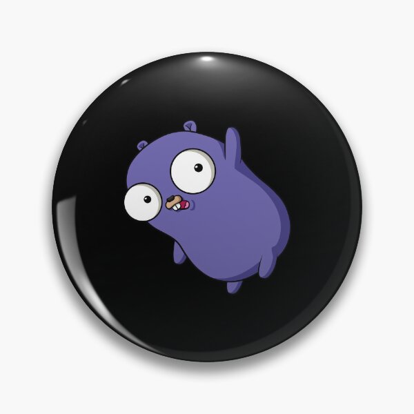 Item preview, The Go Gopher: Minimalistic Purple Hanging Gopher (Dark Edition) designed and sold by hellkni9ht.