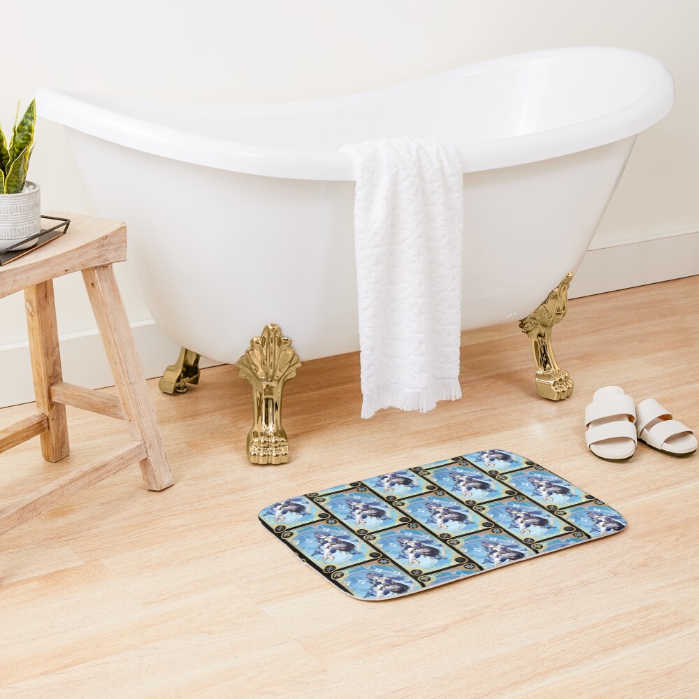 Vista previa del artículo con la obra «Alfombra de baño», diseñado y vendido por RynTheArtist.